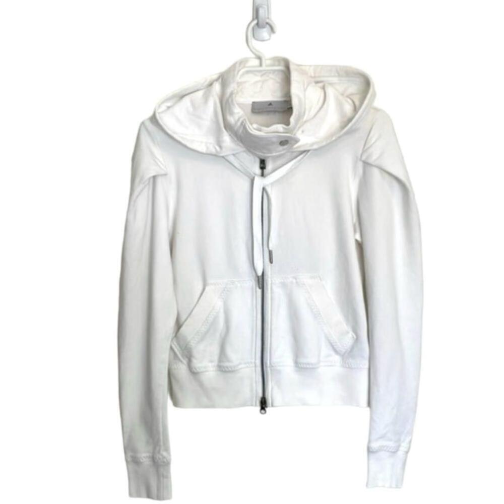 COPY - Adidas Stella McCartney White Full Zip Hoodie - Picture 2 of 9